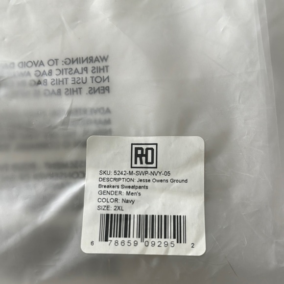 Jesse Owens 1936 Navy Sweatpants - Picture 5 of 6